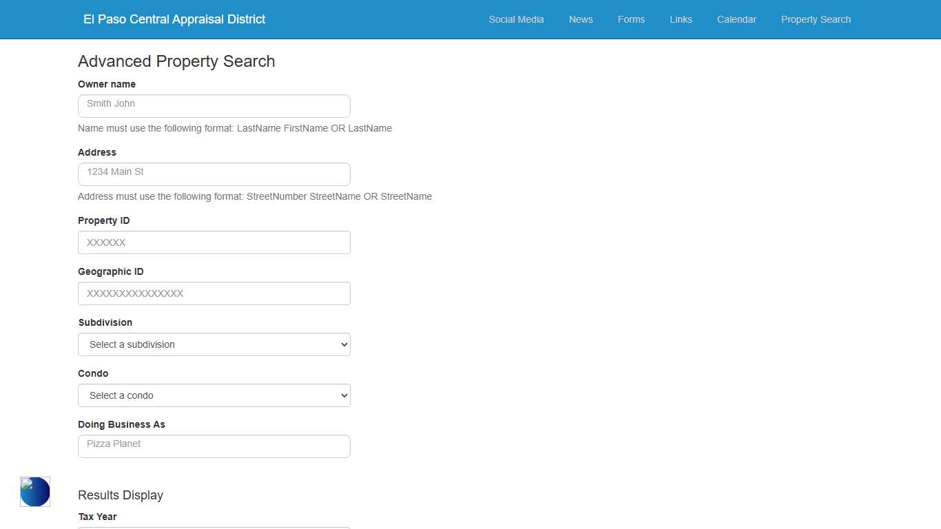 El Paso Central Appraisal District -